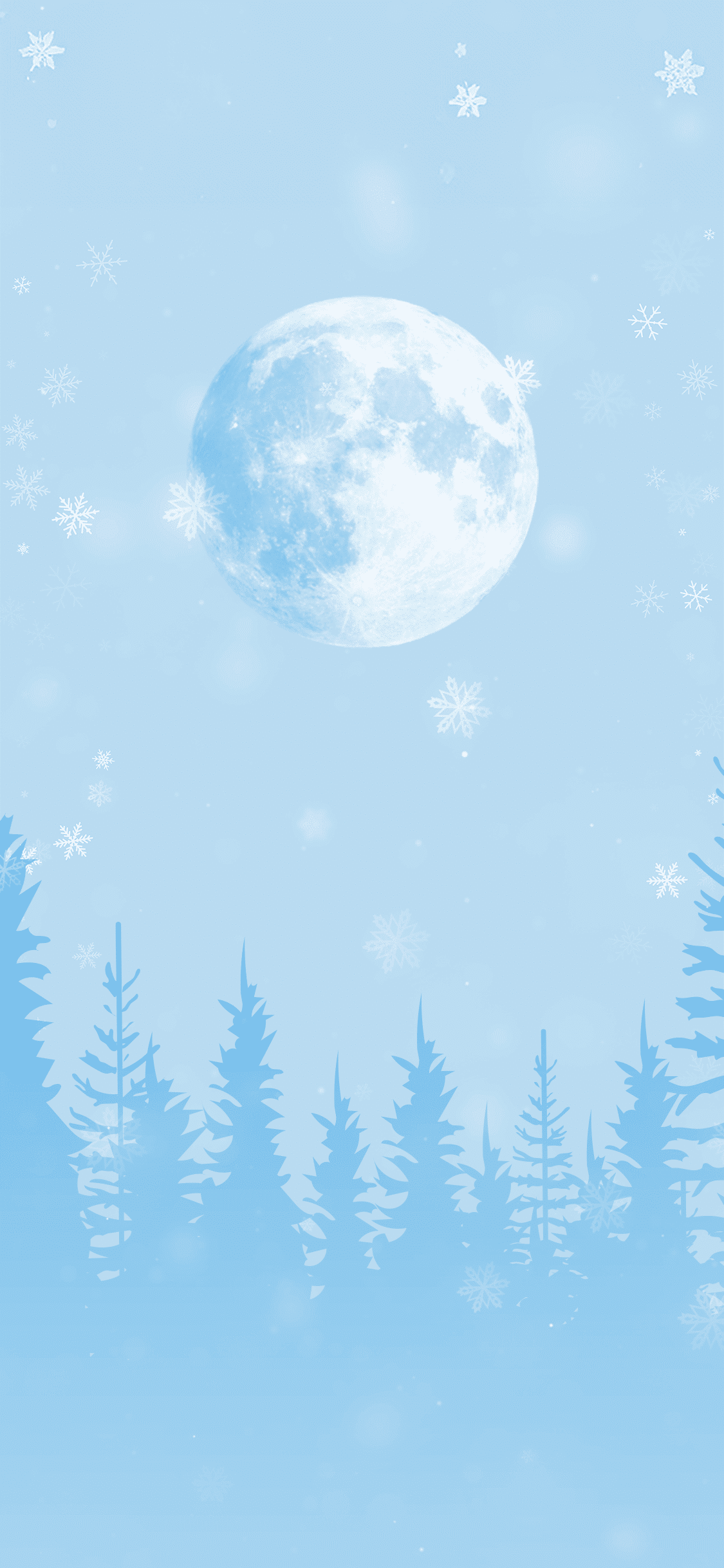 Snowflakes winter wallapaper for iphone