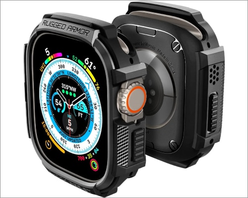 Spigen Rugged Armor Designed for Apple Watch Ultra Case