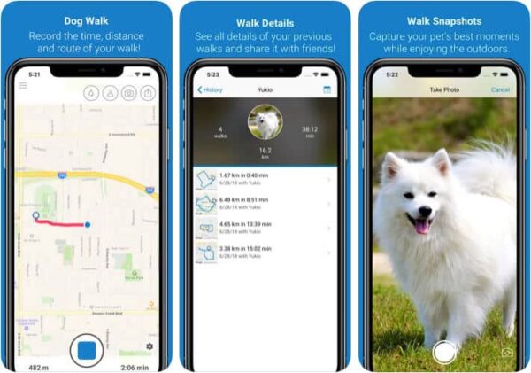 ‎tractive dog walk pet care iphone and ipad app screenshot