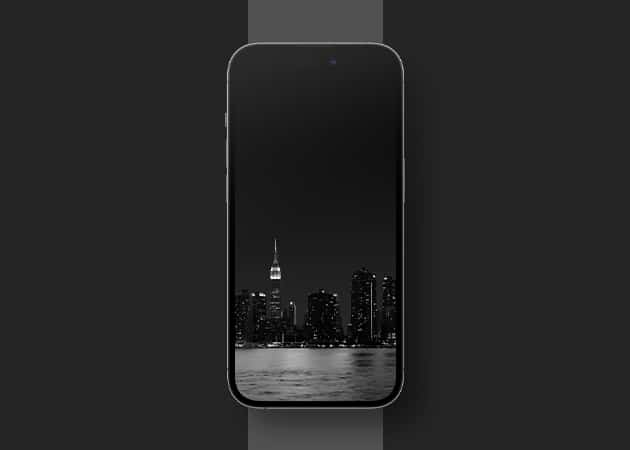 Cityscape Black iPhone Wallpaper