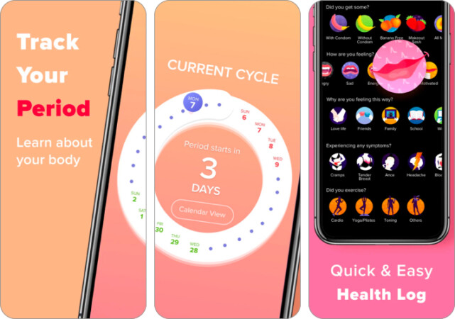 Eve period tracker app for iPhone