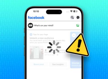 Facebook not working on iphone and ipad