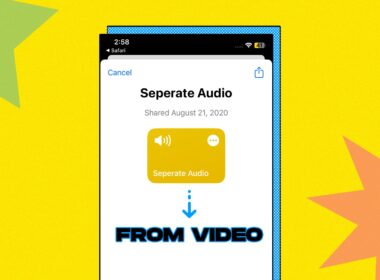 How to extract audio from video on iphone