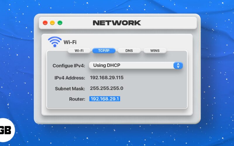 How to find a router ip address on mac