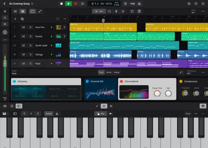 Logic Pro iPad app