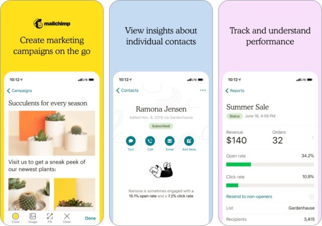 Mailchimp Email Marketing App for iPhone