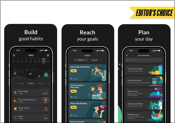 Productive Habit Tracker iPhone and iPad App Screenshot