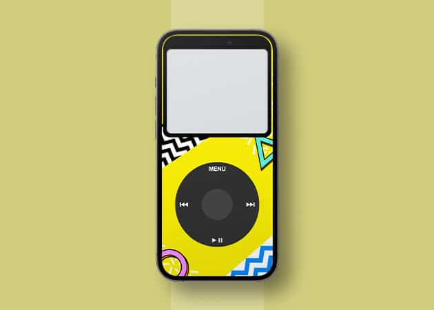 Quirky iPod wallpaper for iPhone