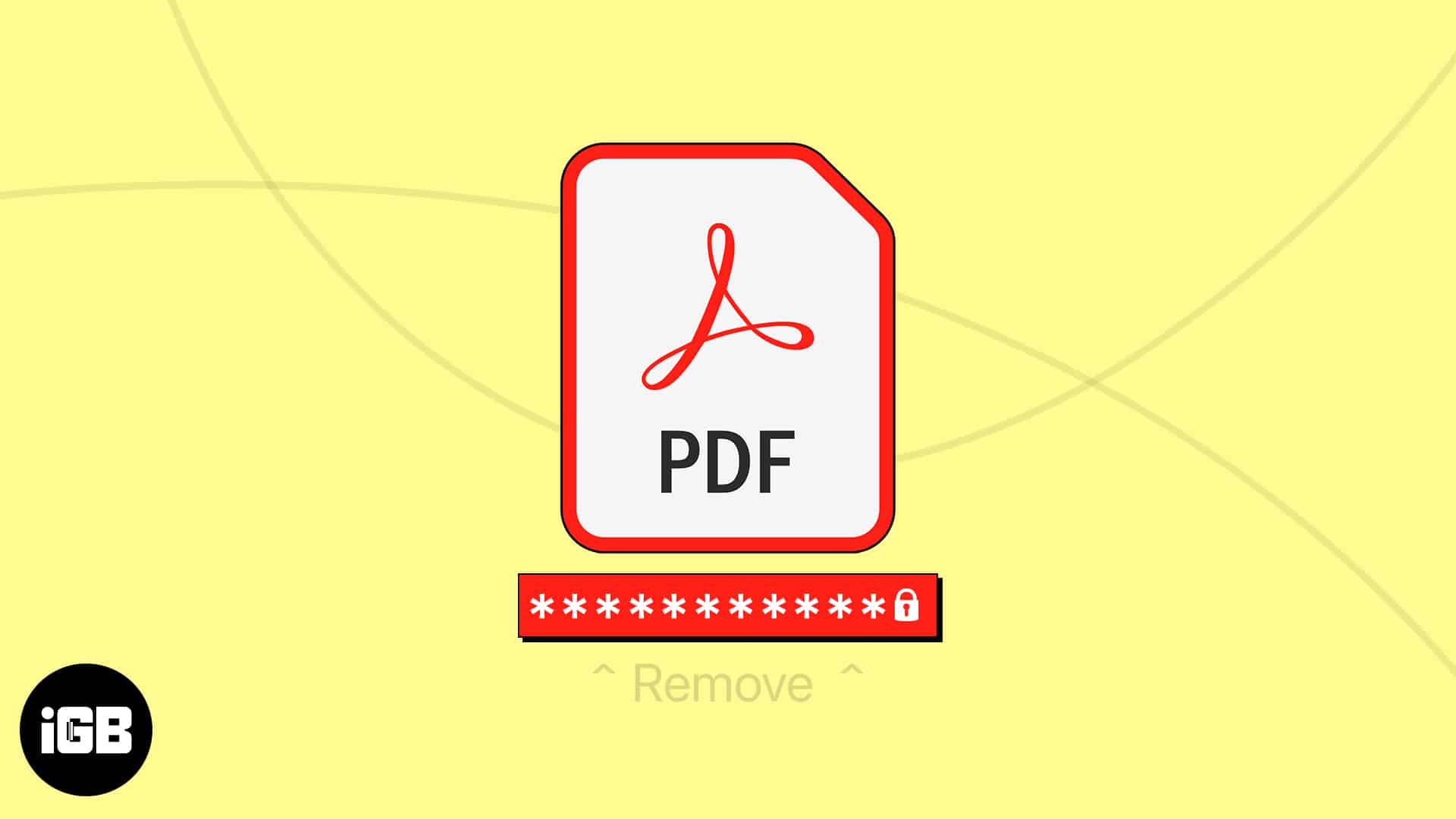 Remove password from pdf on iphone and ipad