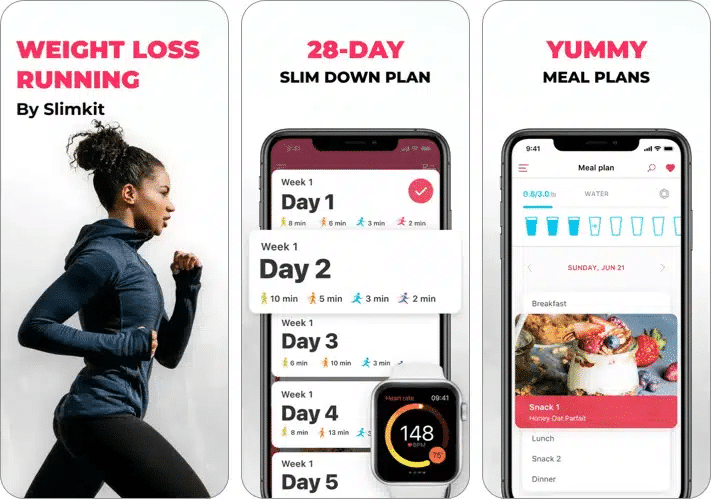 Running Slimkit Running app for iPhone and Apple Watch