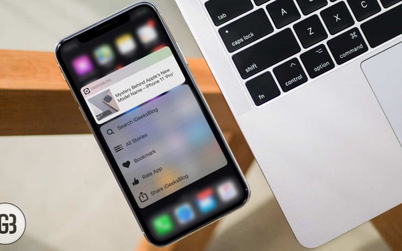 3d touch not working on iphone or ipad