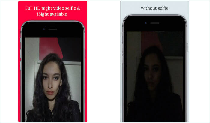6Selfie with front flash iPhone App Screenshot
