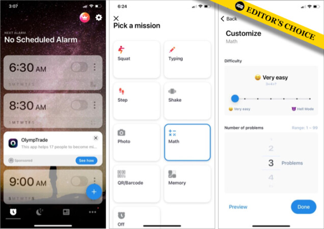 Alarmy Morning Alarm Clock for iPhone