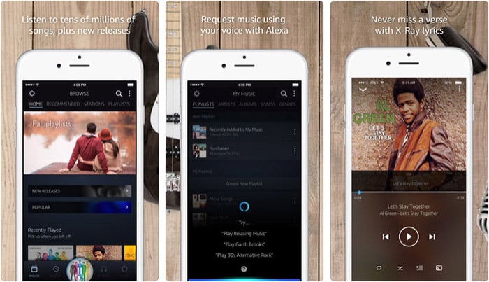 Amazon Music Streaming iPhone and iPad App Screenshot