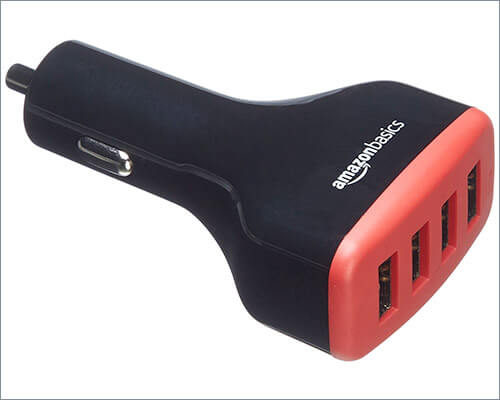 AmazonBasics 4-Port iPad Car Charger