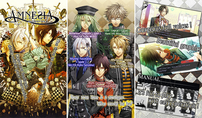 Amnesia Visual Novel iPhone and iPad App Screenshot