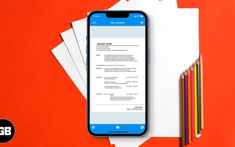 Best resume apps for iphone and ipad