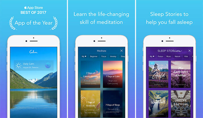 Calm iPhone and iPad App Screenshot