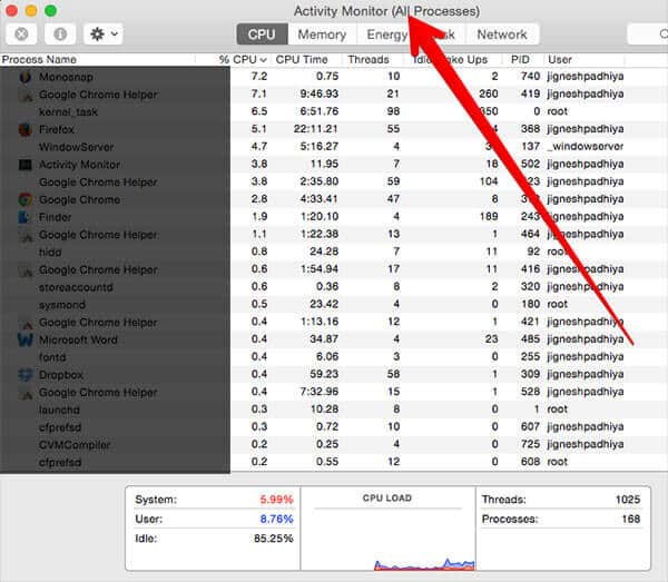 Check for iTunes Helper in Activity Monitor