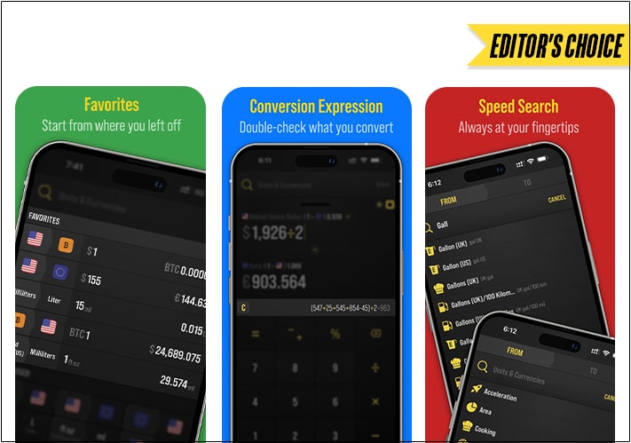 Convertium Currency Units iPhone or iPad App Screenshot