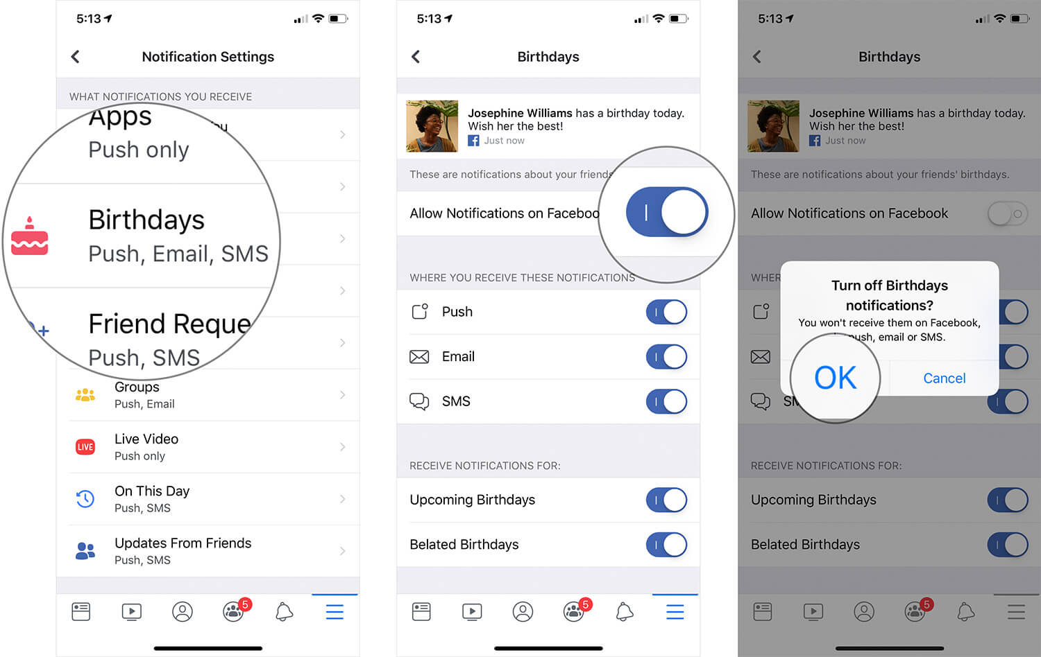 Customize Facebook Notifications on iPhone or iPad