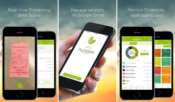 Foreceipt Receipt Manager iPhone and iPad App Screenshot