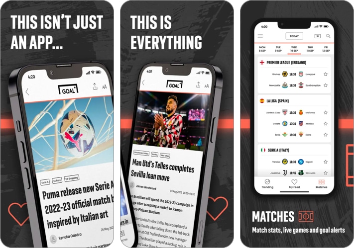 GOAL iPhone app for FIFA World Cup