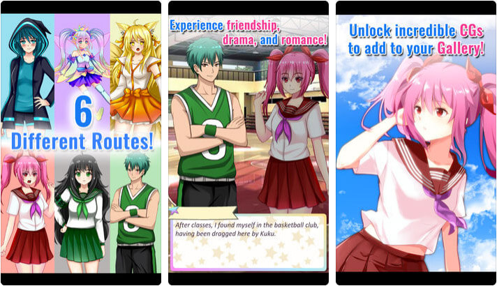 Gacha Memories Visual Novel iPhone and iPad App Screenshot