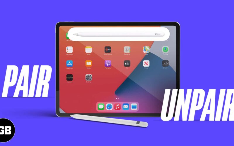 How to pair unpair and charge apple pencil with ipad pro