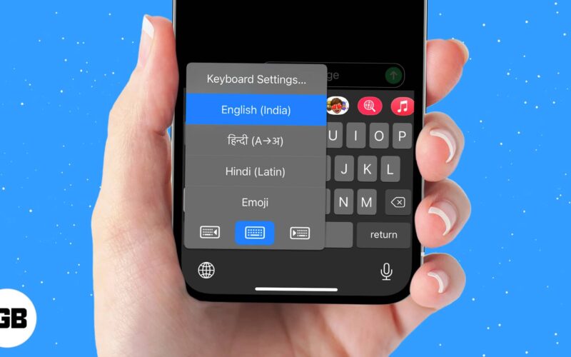 How to add or change keyboard on iphone