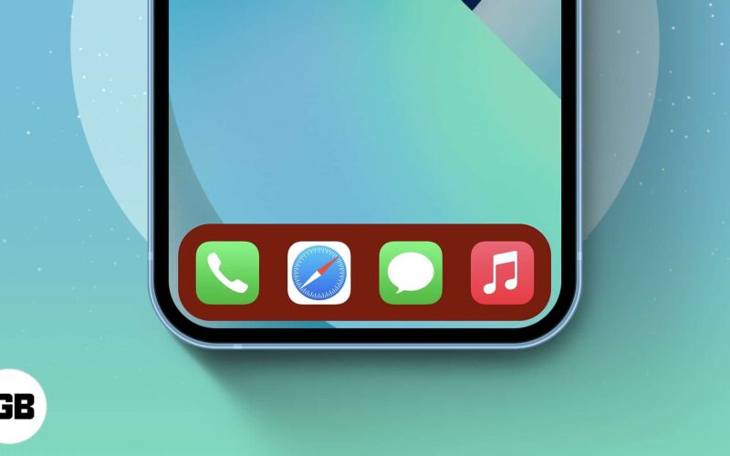 How to change the dock color on iphone and ipad