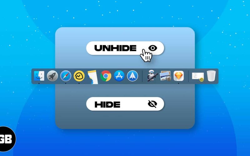 How to hide or show the dock in macos monterey