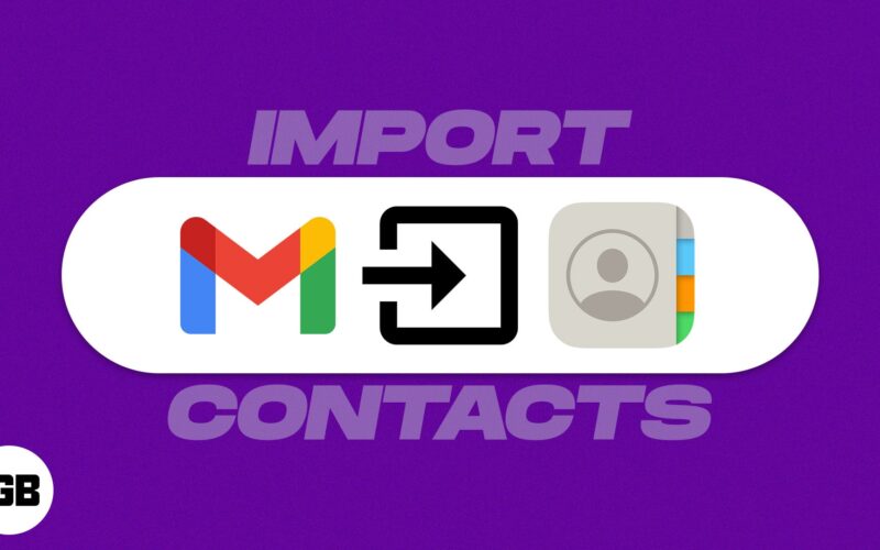 How to import contacts from gmail to iphone or ipad