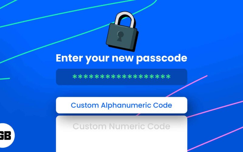 How to set alphanumeric passcode on iphone