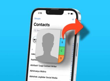 How to share contacts on iphone