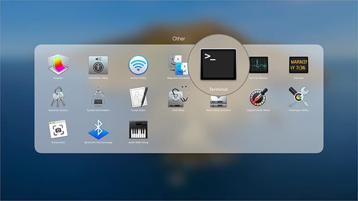 Launch Terminal on Mac