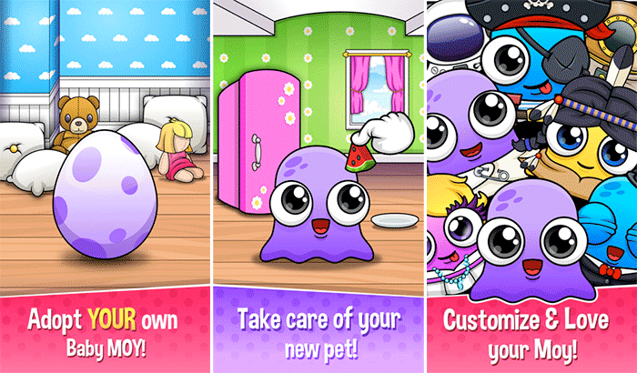 Moy 5 iPhone and iPad Virtual Pet App Screenshot