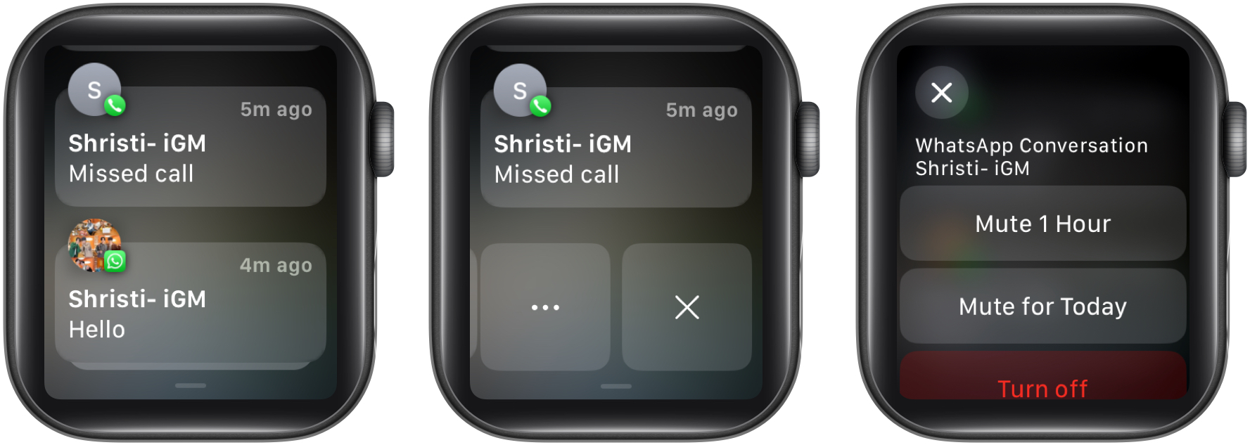 Mute notifications on Apple Watch