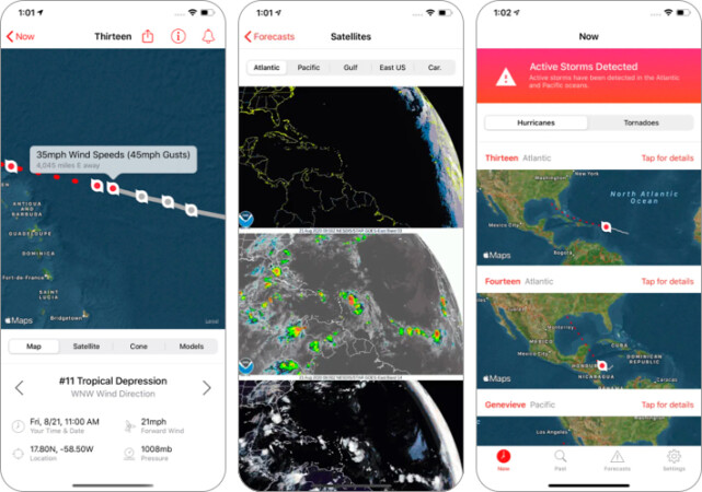 My Hurricane Tracker & Alerts app for iPhone