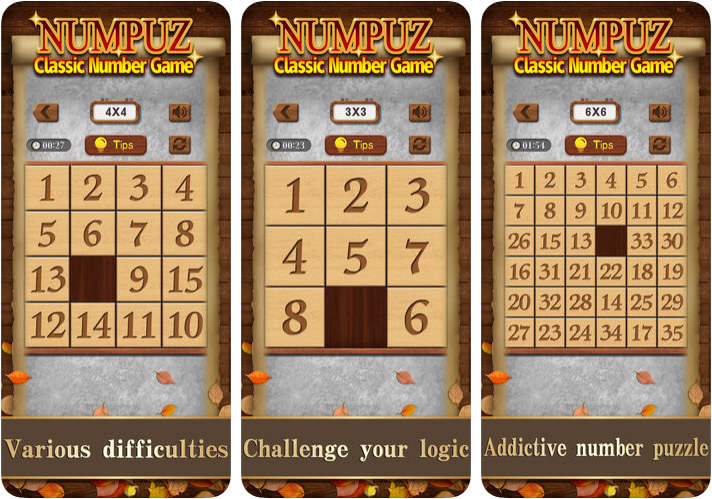 Numpuz Classic Number Game for iPhone and iPad