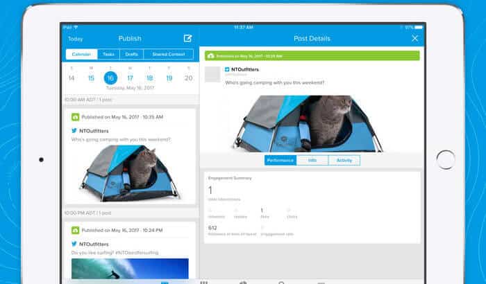 Social Studio Salesforce iPad App Screenshot