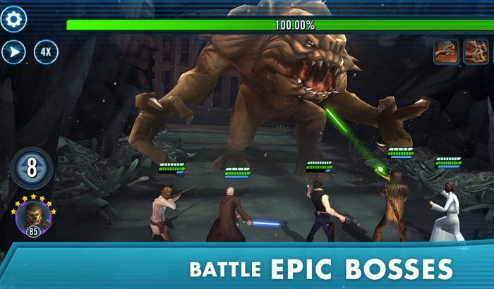 Star Wars Galaxy of Heroes iPhone and iPad Game Screenshot