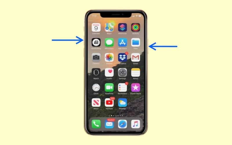 Take Screenshot on iPhone X, Xs, and iPhone 11 Series