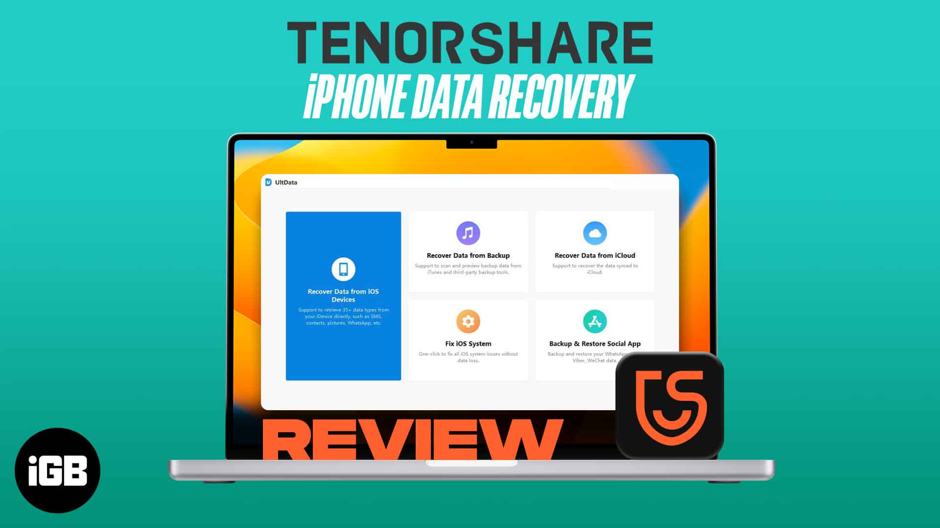 Tenorshare iphone data recovery