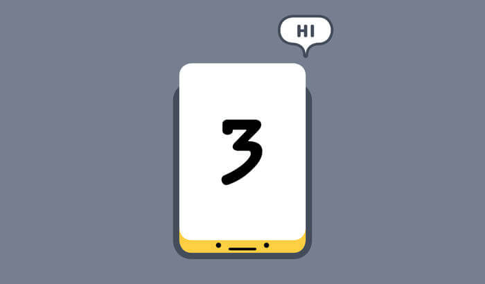 Threes Number iPhone and iPad Game Screenshot
