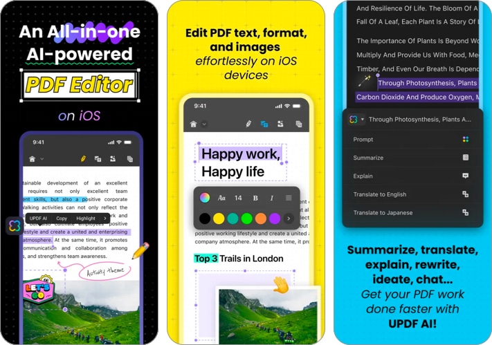 UPDF best AI app for iPhone and iPad