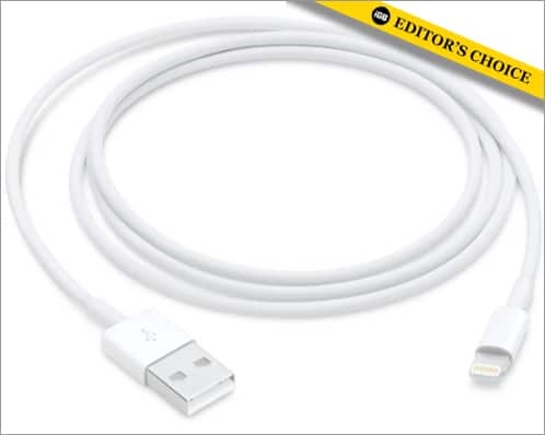 USB A to Lightning cable from Apple