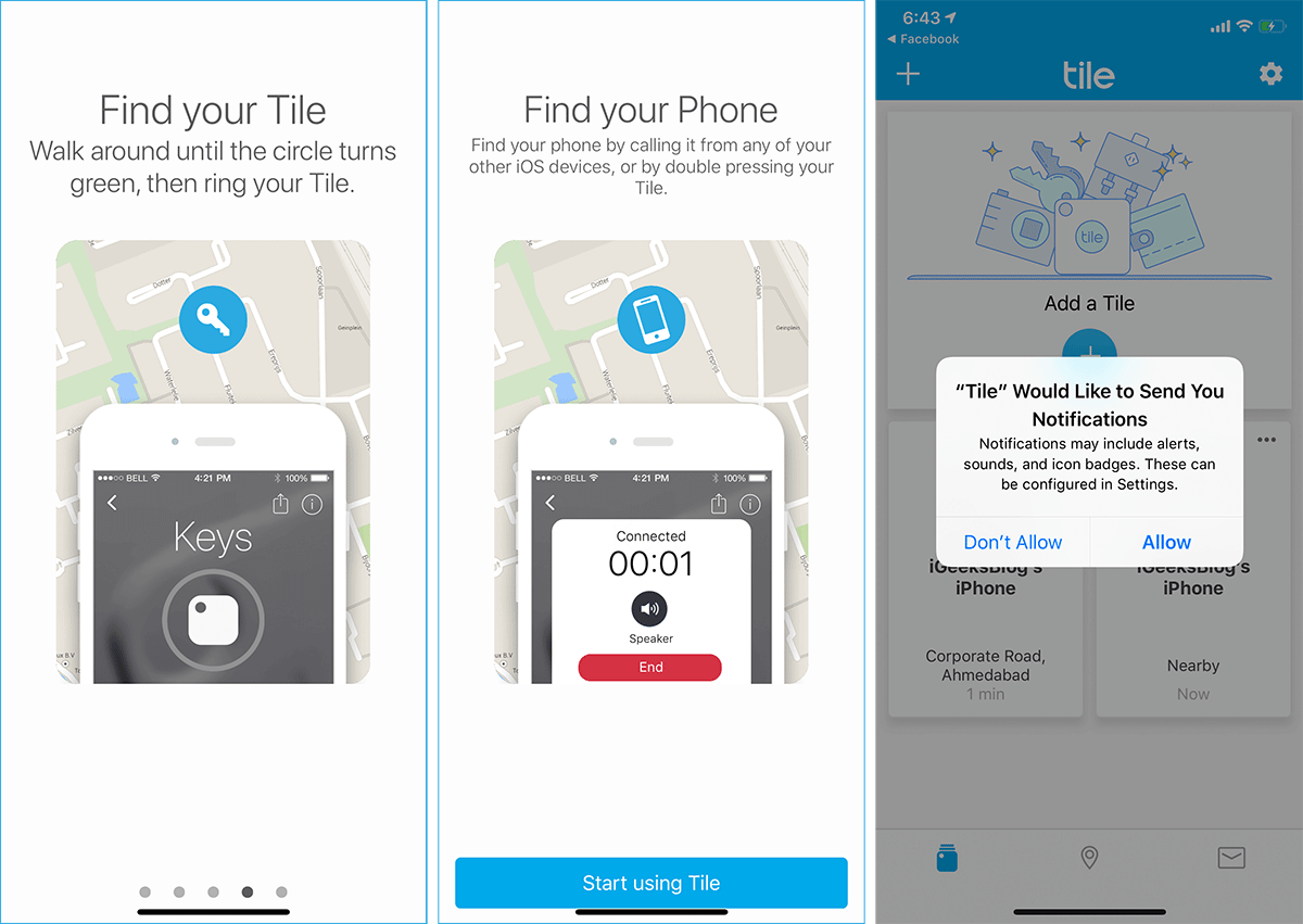 Use Tile Tracker on iPhone or iPad