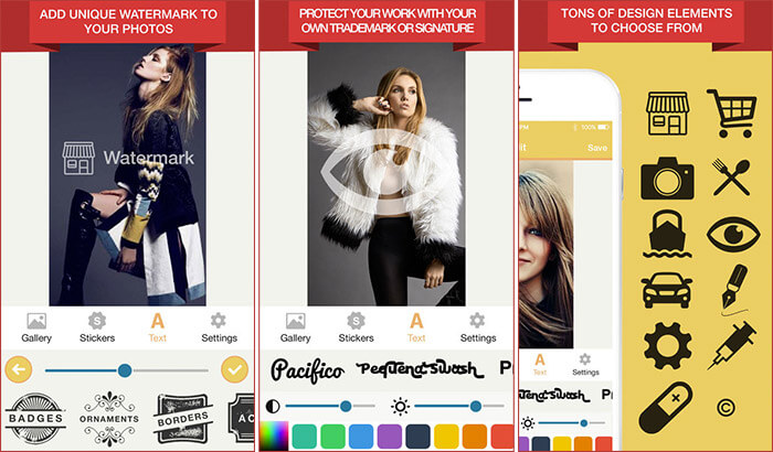 Watermark Photo iPhone and iPad App Screenshot
