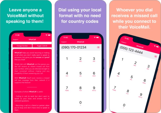 WhatCall voicemail app for iPhone